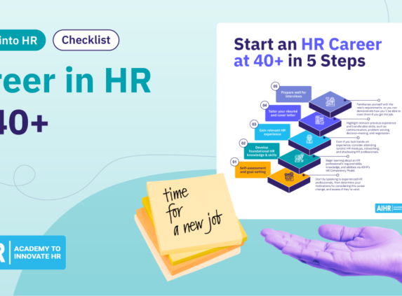 How to start a career in HR at 40.