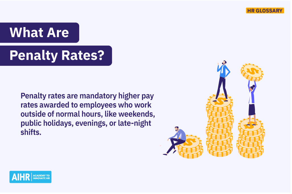 Definition of the term “penalty rates”.