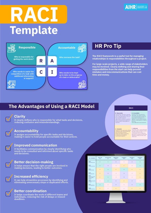 The benefits of using the RACI matrix at your organization.